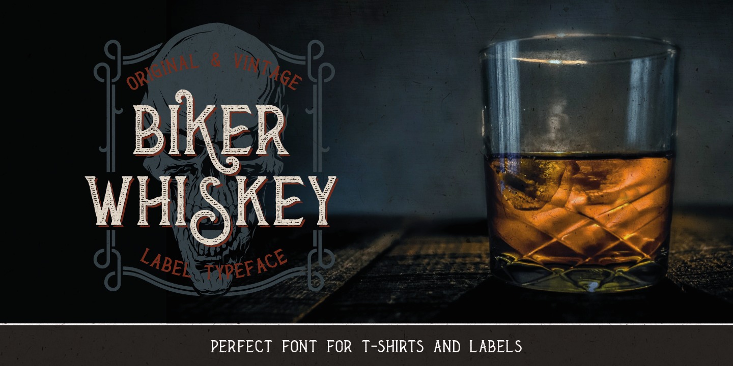 Пример шрифта Biker Whiskey #7